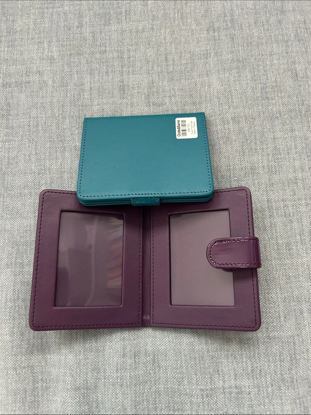 Crate&Barrel Purple and Teal Photo Folio Accessory Cases